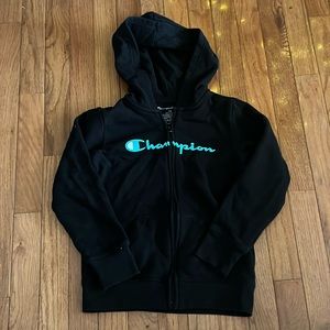 Champion full zip hoodie - girls 7/8 - excellent condition